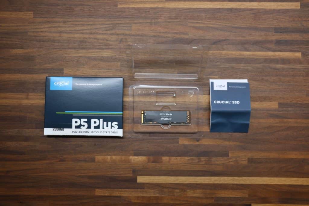 crucial P5 plus Packaging 