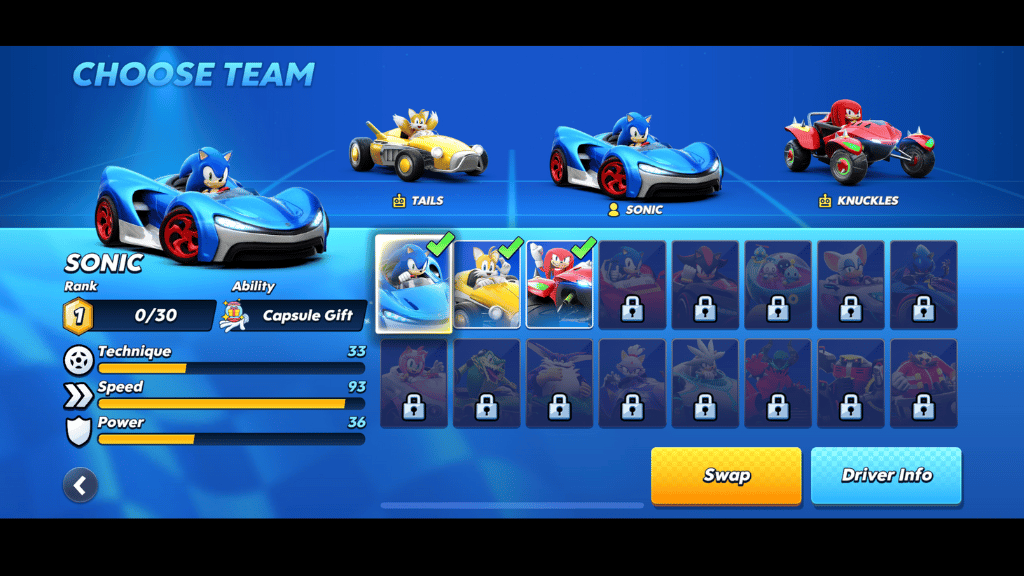 Sonic Racing Character Selection Screen Exclusive WhatIfGaming