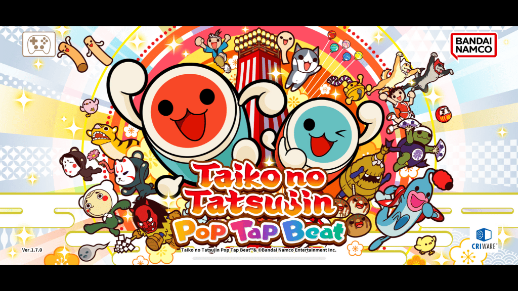 Taiko no Tatsujin Pop Tap Beat Menu Screen iPhone