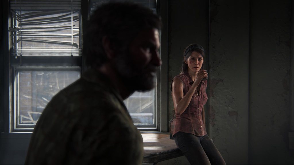 The Last of Us Part 1 Leaked Screenshot showing Tess and Joel talking 