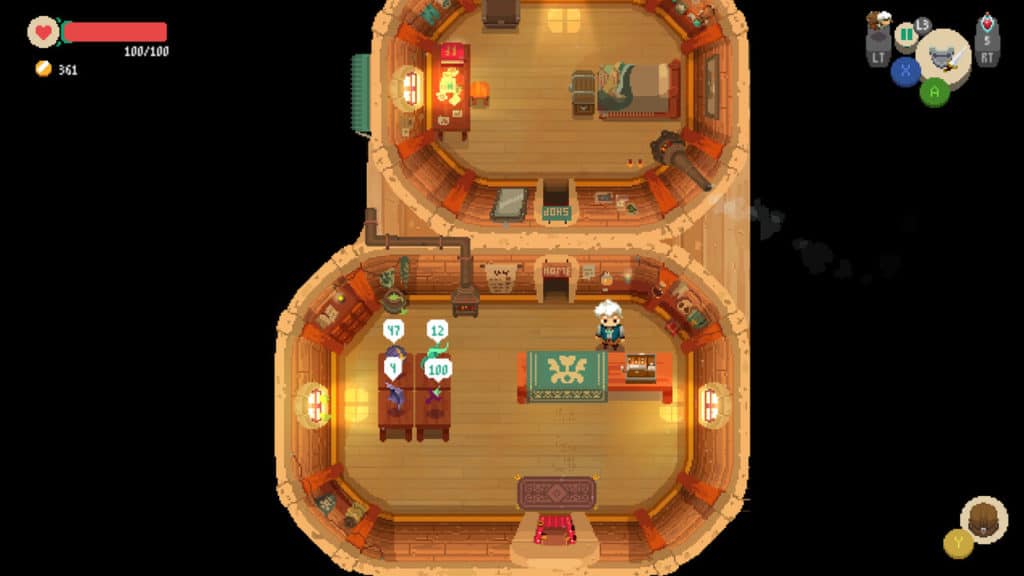 Moonlighter shopkeeping game like Stardew Valley