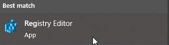 Registry Editor in Windows