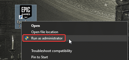 Giving the Epic Launcher administrator rights can possibly fix this issue