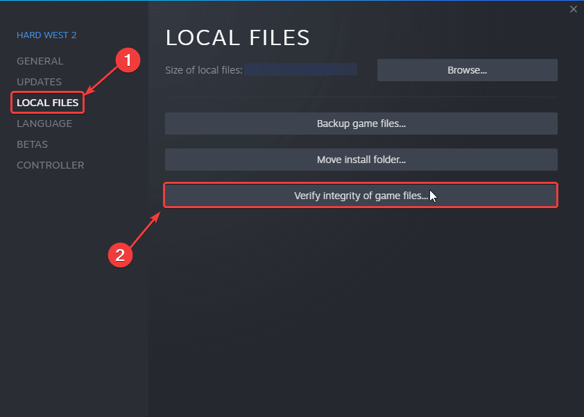 You can verify game files to potentially fix the Hard West 2 crash at launch issue