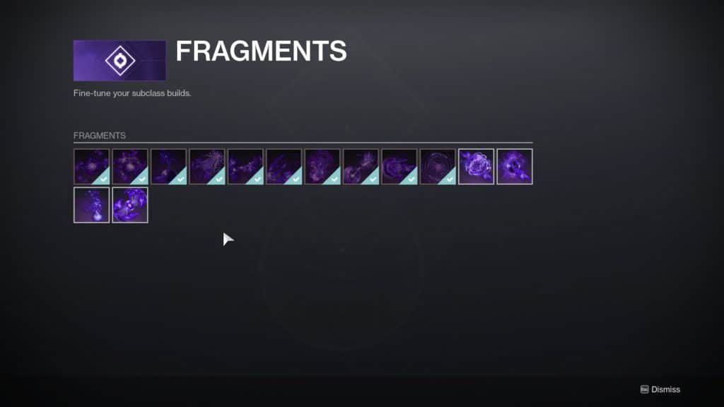Destiny 2 Void 3.0 Fragments