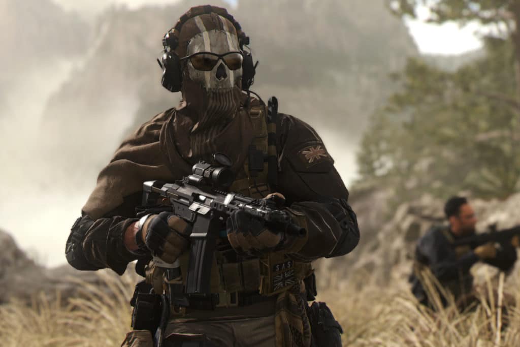 A screenshot of Ghost from Modern Warfare 2