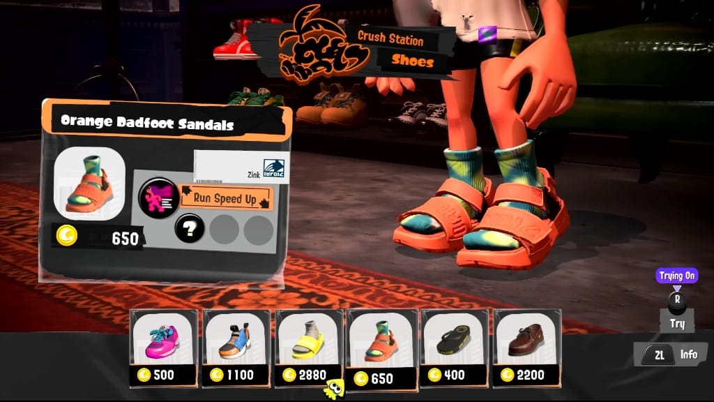 Splatoon 3 Crush Station Shoes