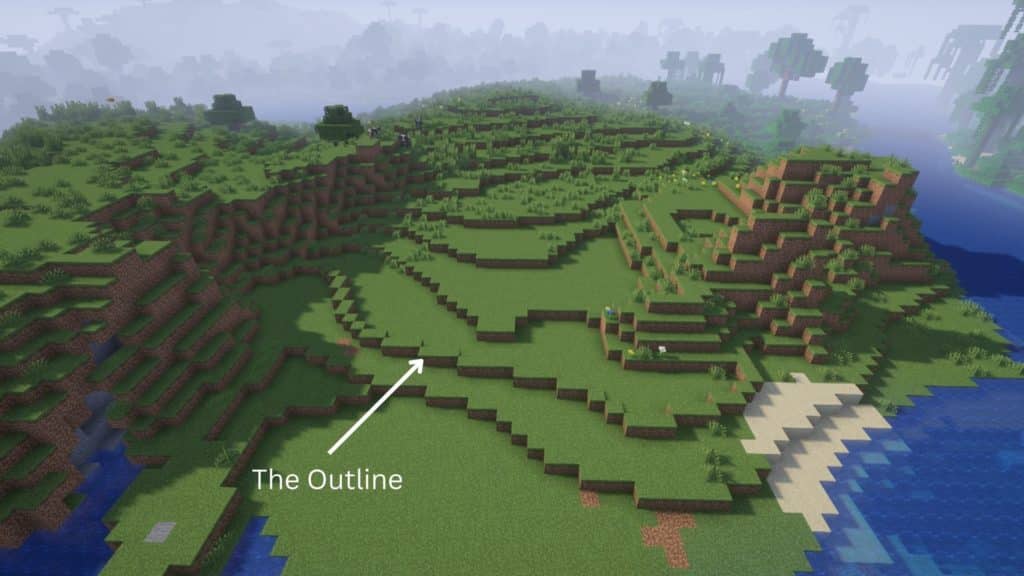 Minecraft Terraforming Tips - Start With Outline
