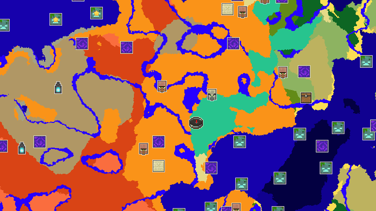 Карта Chunkbase — Minecraft 1.19 Сид 416469024