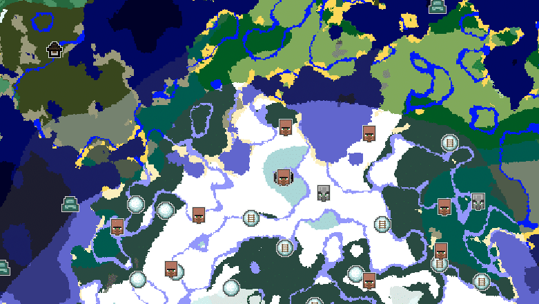 Chunkbase Map - Minecraft 1.19 Seed 105849523