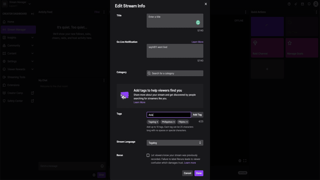 Twitch Local Stream