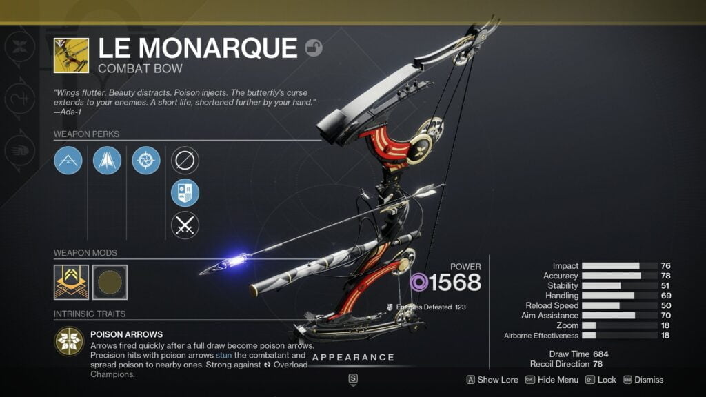 Destiny 2 Le Monarque