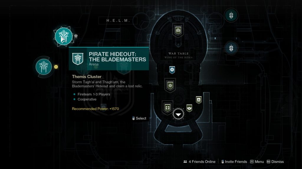 Destiny 2 Pirate Hideout: The Blademasters in the Director.