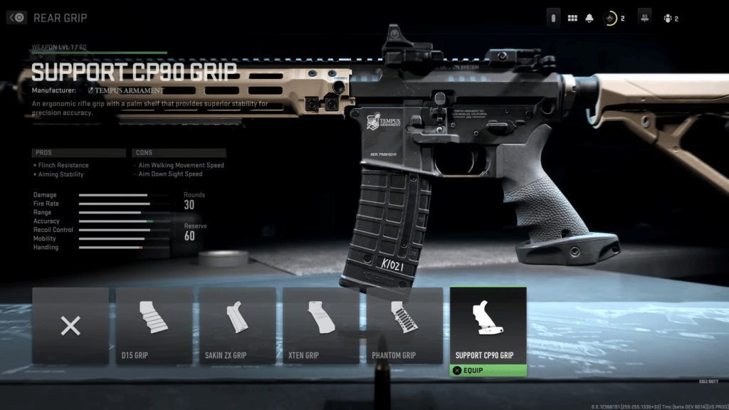 Attachments in Modern Warfare 2 Gunsmith