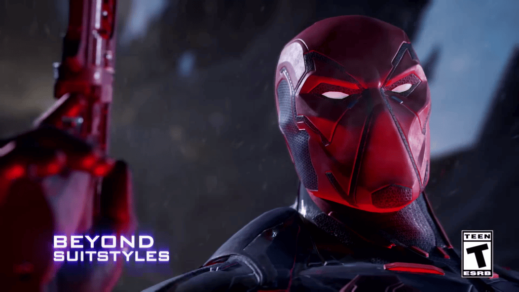Red Hood in Batman Beyond Suit Style in Gotham Knights