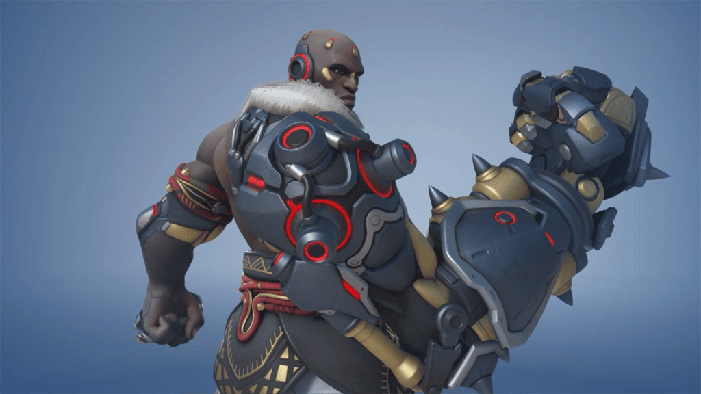 Doomfist posing in Overwatch 2