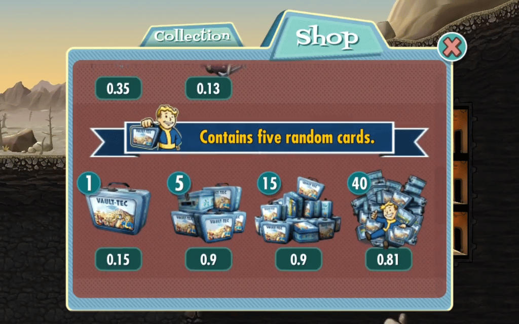 fallout shelter in app purchases