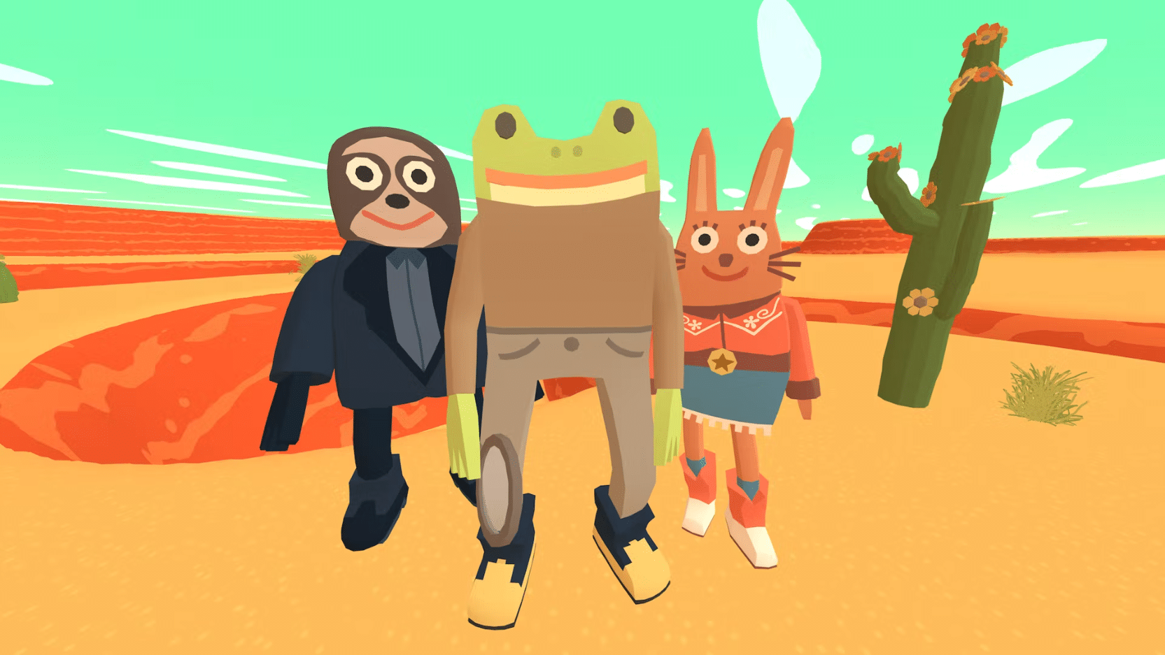 Frog Detective 3 Screenshot featuring three characters