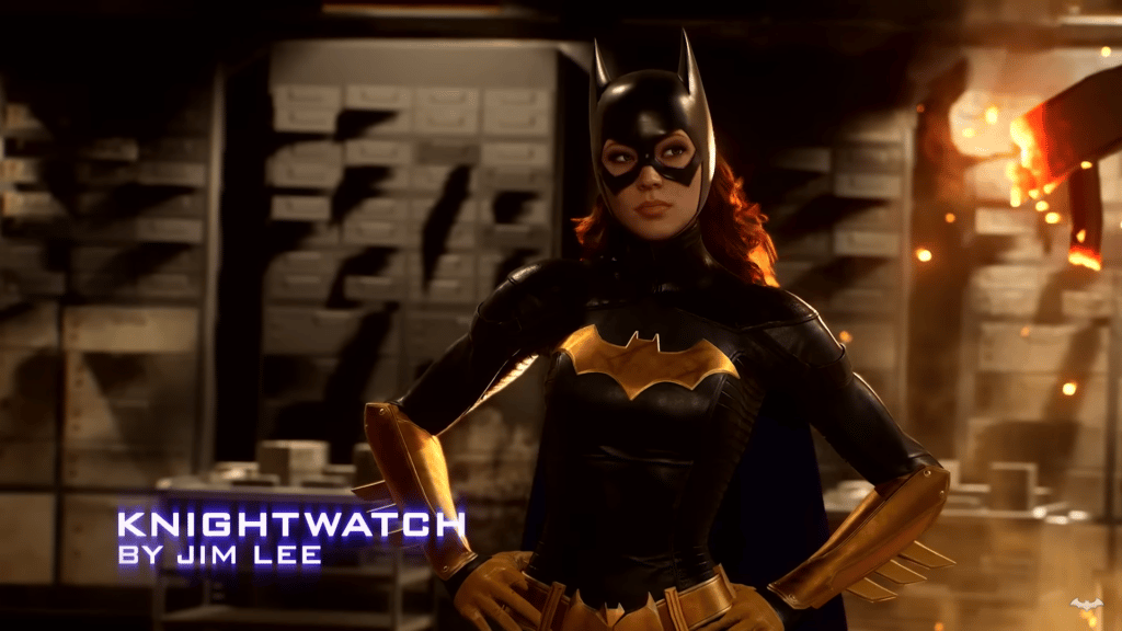 Imagen que muestra a Batgirl posando en Jim Lee Skin en Gotham Knights