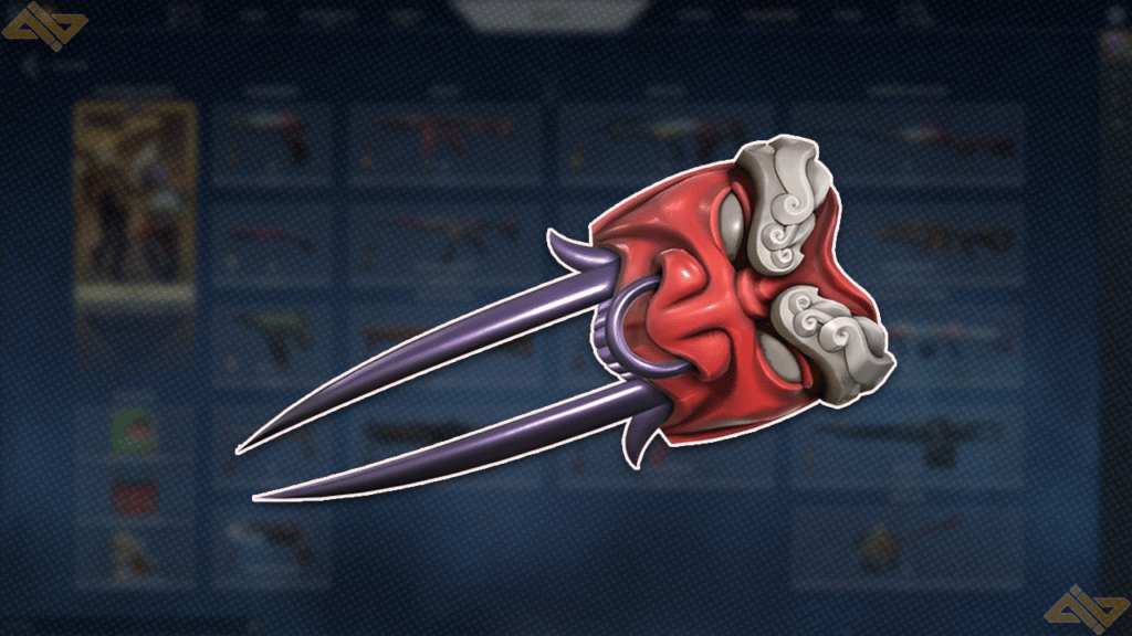 a photo of the oni claw knife skin in Valorant