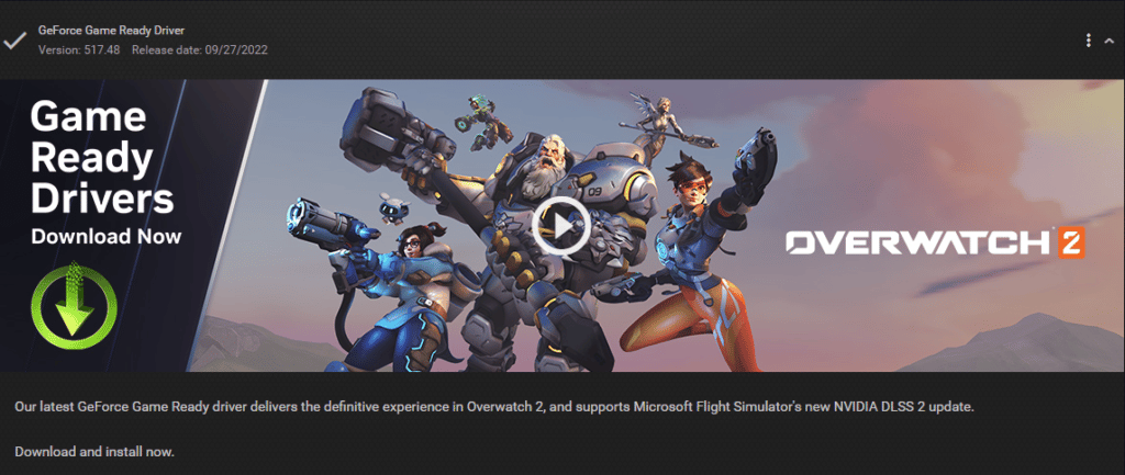 Overwatch 2 drivers are up for various GPUs