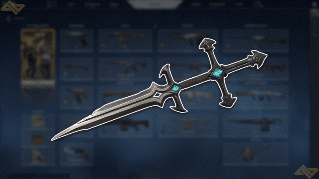 a photo of the ruination knife in Valorant also known as the Blade of the Ruined King