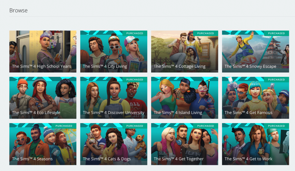 the 12 sims 4 expansions packs you can download.