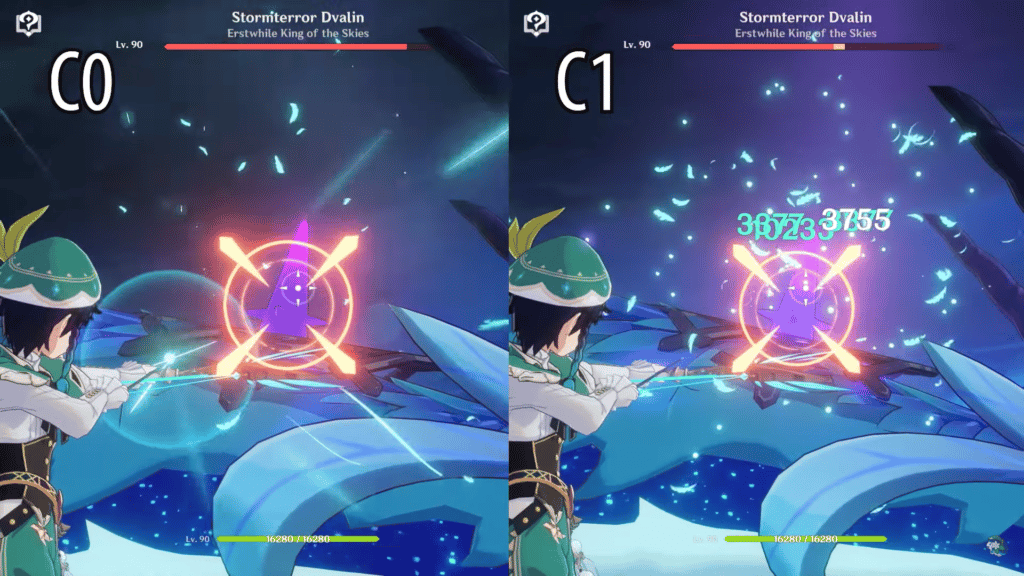 Comparison between C0 and C1 Venti