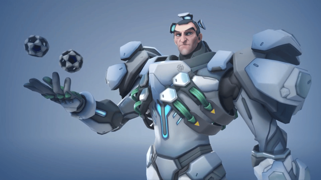 Sigma playing with his Hyperspheres in Overwatch 2