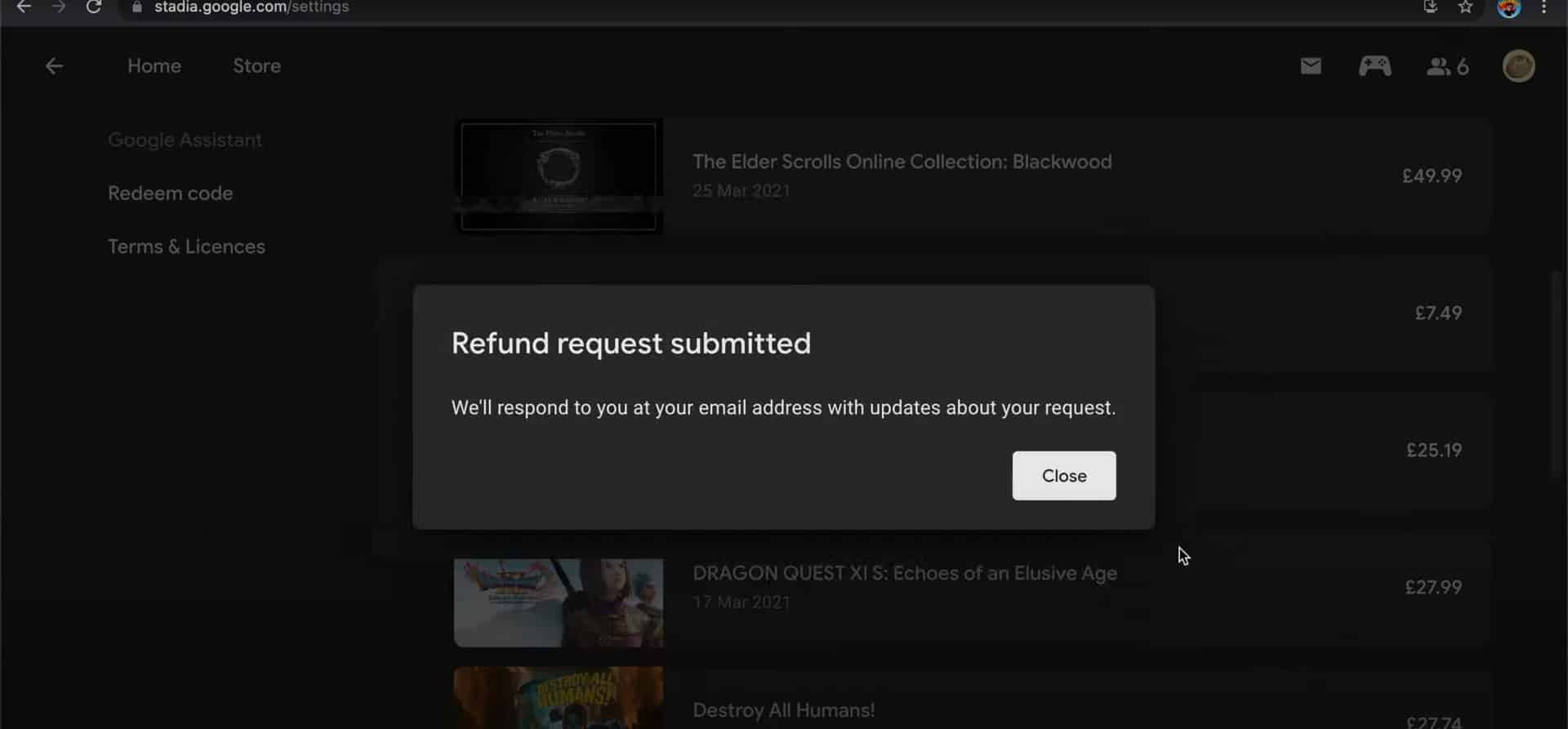 How to Get Your Refund From Google Stadia?