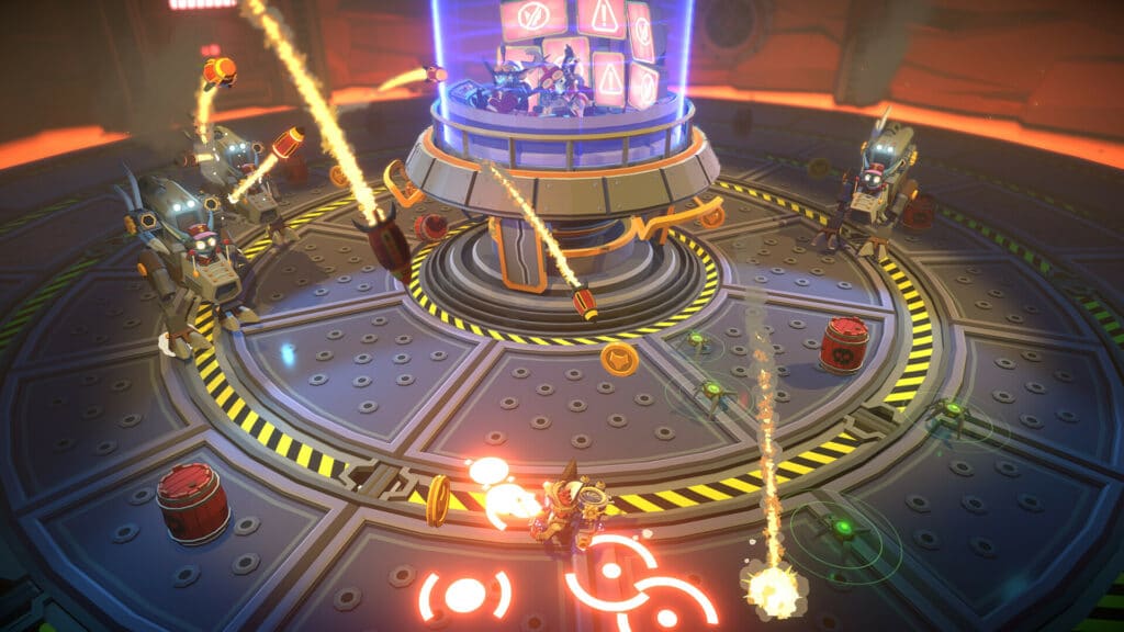 Captura de pantalla de Trifox con combate