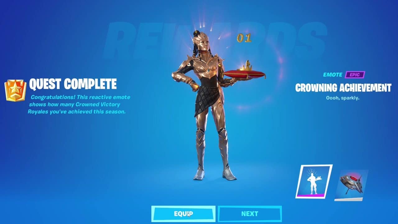 Victory Crown emote win count