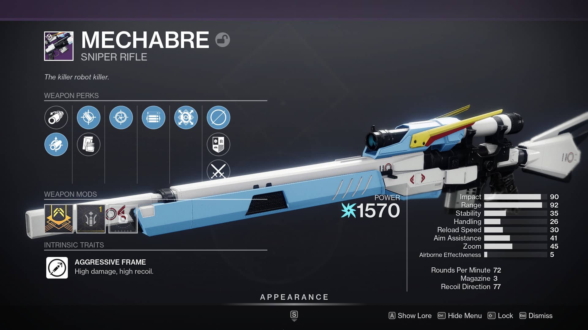 Destiny 2 Mechabre God Roll