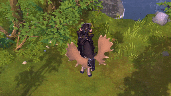 The Moose in idle, one of the best mounts for gathering in Albion Online