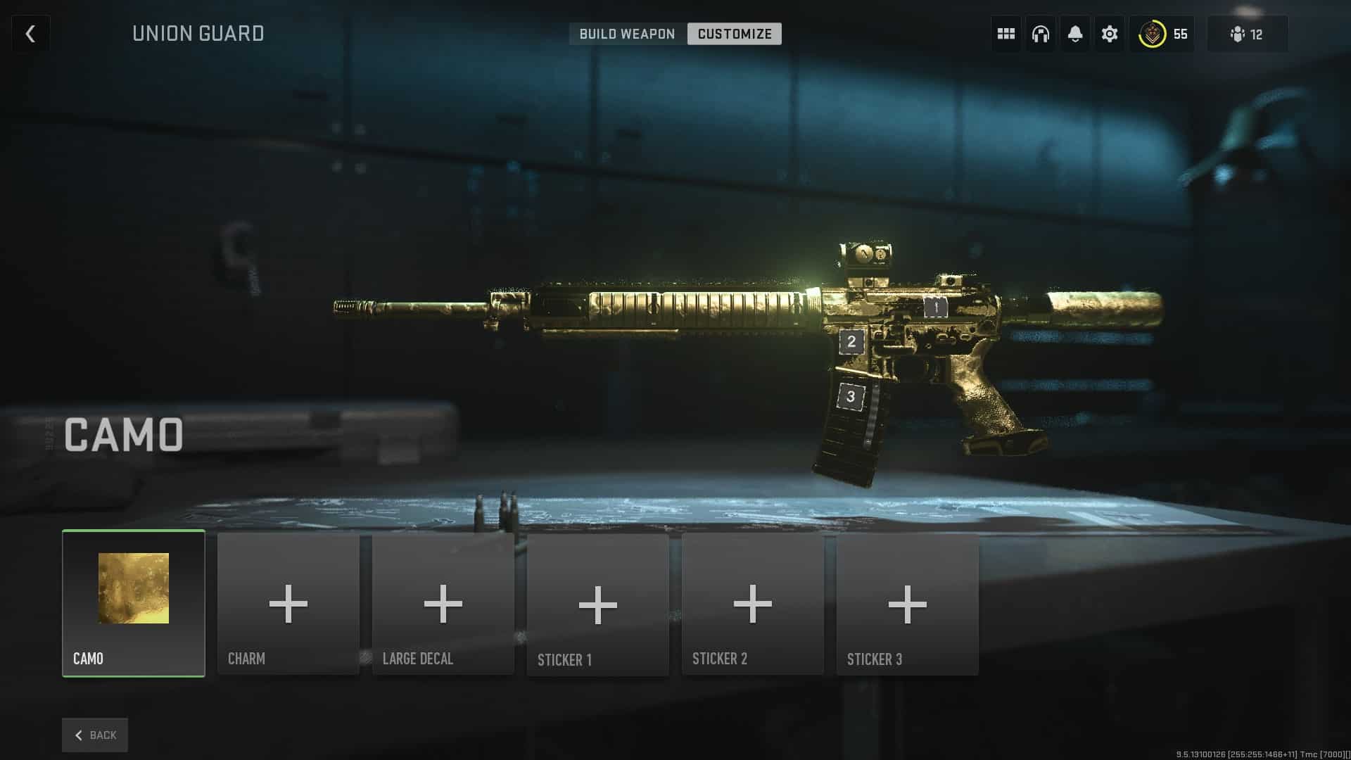 M4 Gold Camo