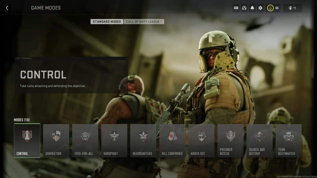 Private Match Menu