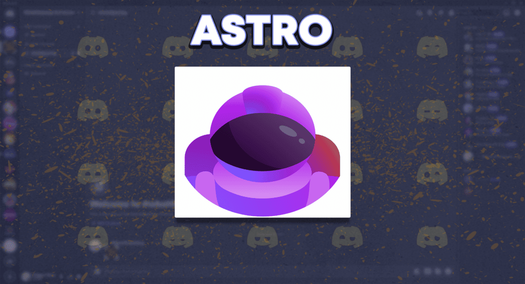logo of Astro over the homescreen