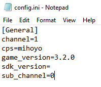 This is what the configuration file looks like for version 3.2