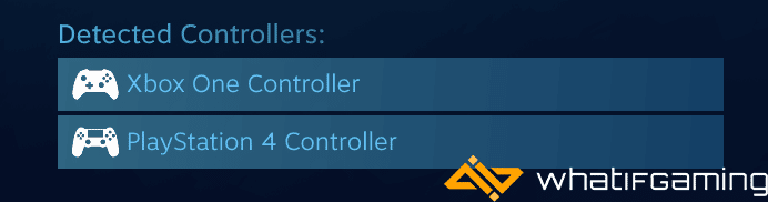 General Controller Settings > Detected Controllers