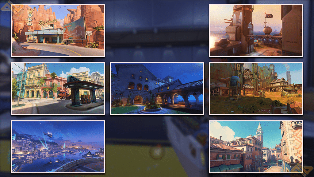 The 7 different Escort maps in Overwatch 2