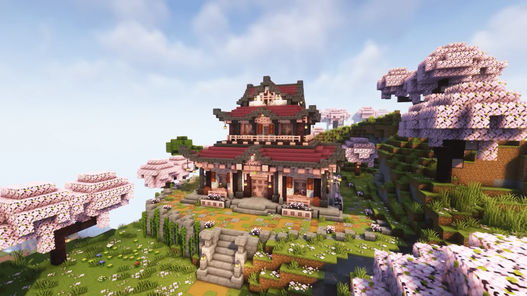 البيت الوردي الياباني