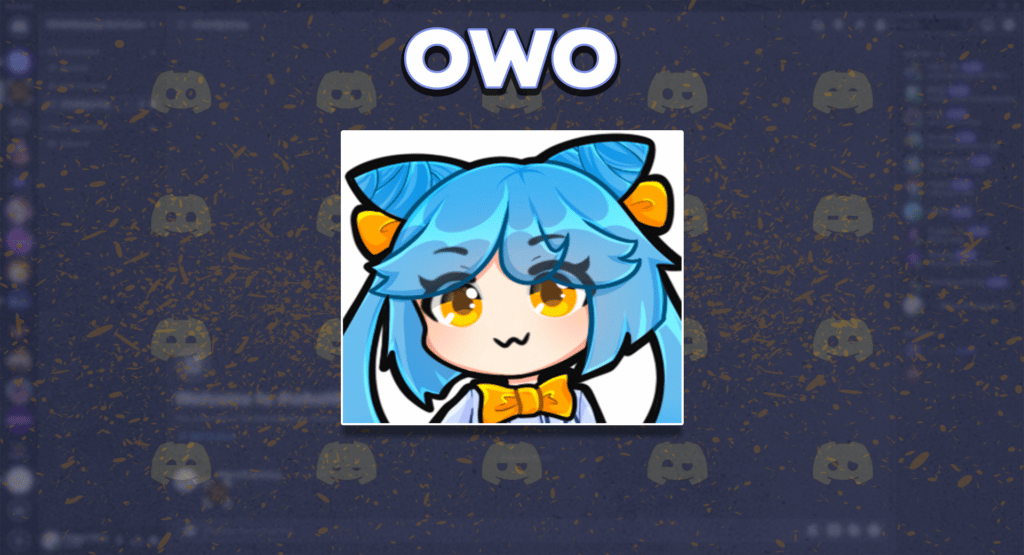 logo of owo Discord bot over the Discord homescreen