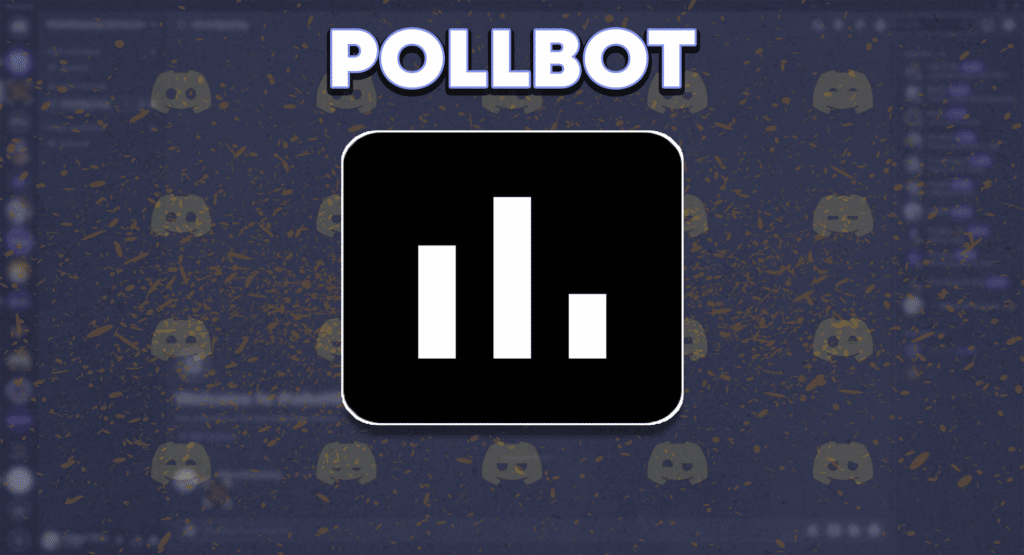 logo of the PollBot Discord bot over the homescreen