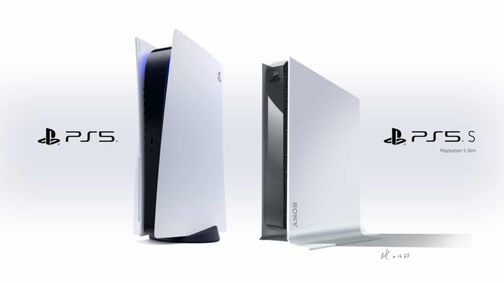 PS5 vs PS5 slim concept