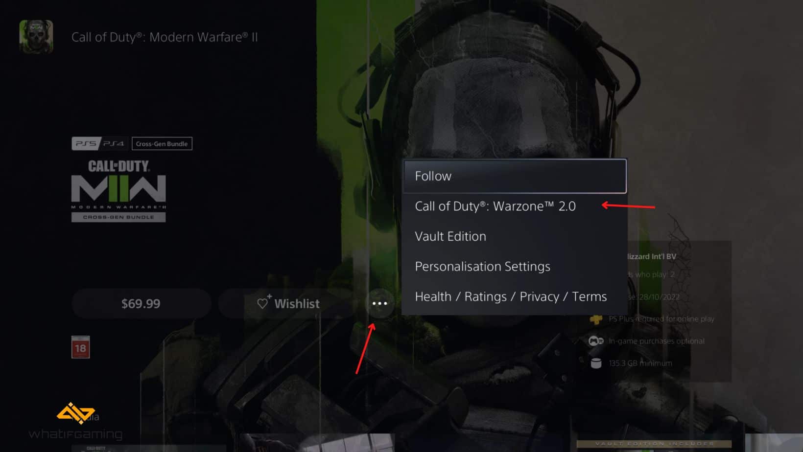 Choose Warzone 2.0 from the settings