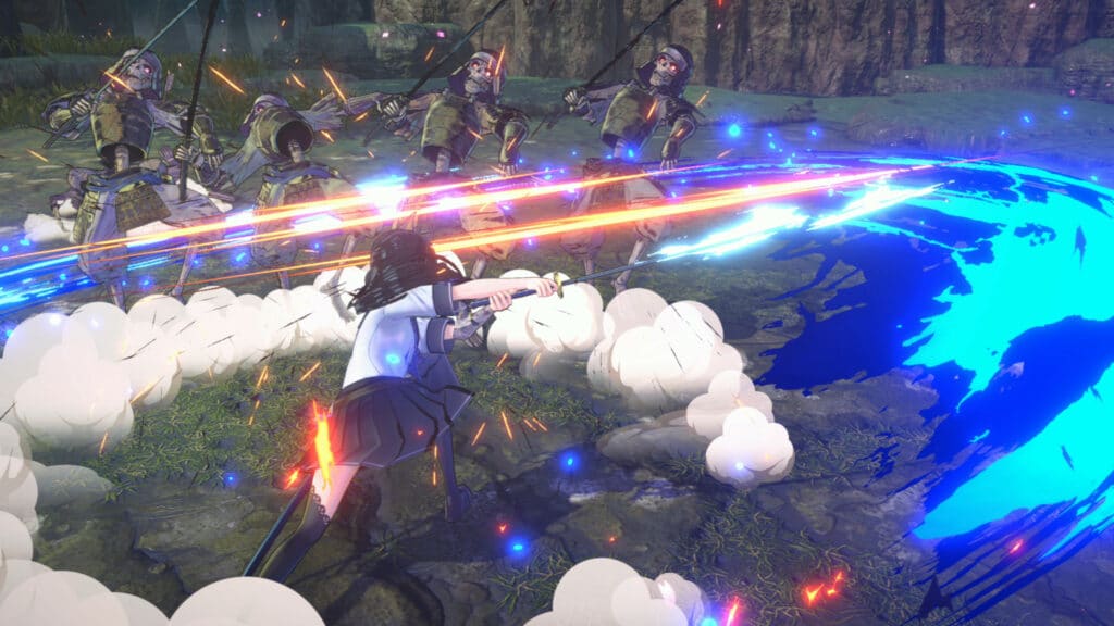 Samurai Maiden Gameplay Screenshot featuring combat