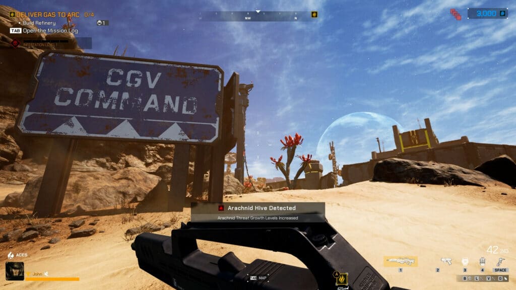 Starship Troopers Extermination Screenshot showcasing some first-person gameplay