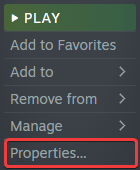 Steam > Library > Right-click Hogwarts Legacy > Properties