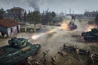 Company of Heroes 3 Screenshot featuring combat gameplay