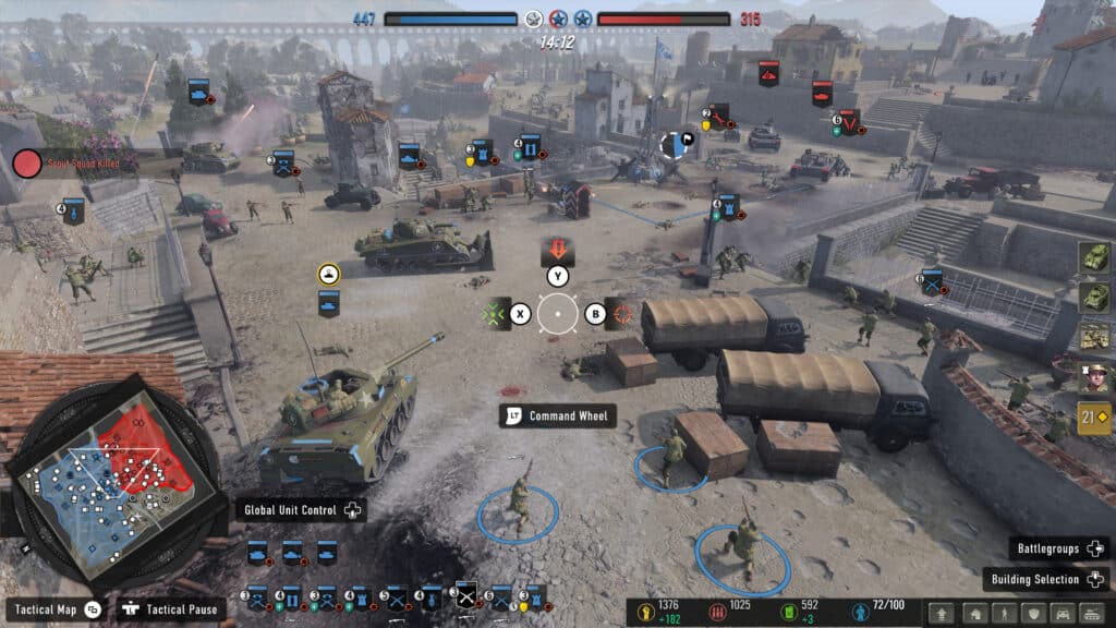 Company of Heroes 3 Updated UI for Consoles